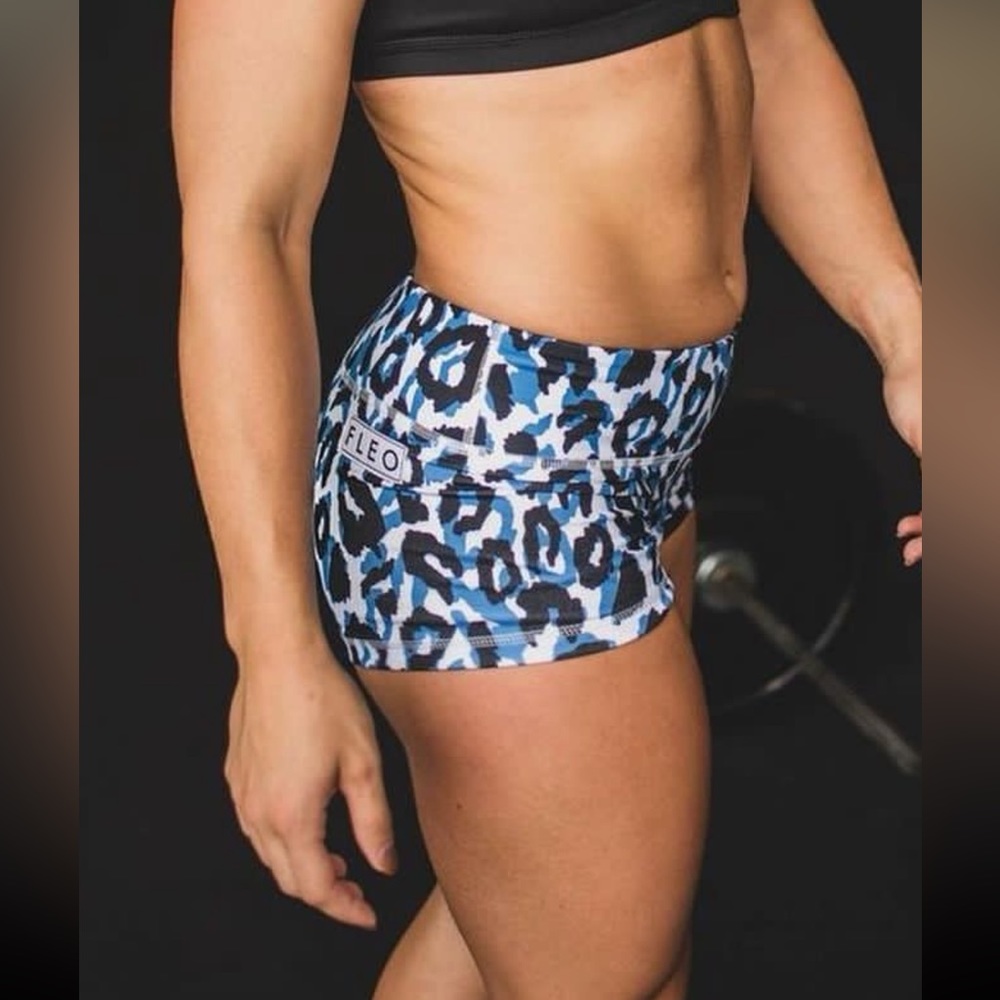 Fleo Blue Leopard Booty Shorts
No longer made or sold online!